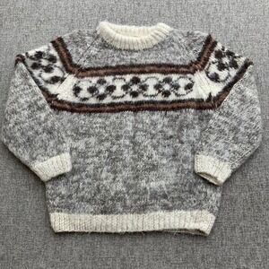 VTG Handmade 100% Wool Fair Isle Sweater Nepal Mens Womens Unisex  L‎ ? READ
